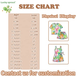 Conjunto Infantil Atacado Personalizado para Meninas: Vestido Curto de Verão com Babados e Laços Coloridos para Crianças e Bebês - Product Image 3