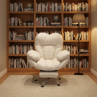 Chaise de bureau ergonomique moderne en cuir, chaise relevable, hauteur réglable, dossier haut, pivotante, confortable, chaise d'ordinateur