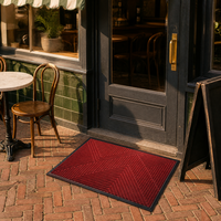Tapis de porte arrière de cuisine, résistant à la graisse, en fibre, base en caoutchouc antidérapante, pour restaurant, salle à manger et service de café