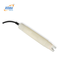 Capteur de pH de qualité industrielle Boqu Municipal Sewage PH-8012F en matériau PTFE avec connecteur BNC et double jonction