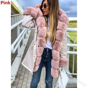 Parka Invernale Medio-Lungo con Collo in <span class=keywords><strong>Pelliccia</strong></span> e Fodera in <span class=keywords><strong>Pelliccia</strong></span> per Donne E9J412 - Product Image 4