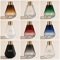 Bouteille diffuseur à roseaux vide personnalisée de 60 ml en ambre, impression sur mesure, pour parfum d'ambiance et décoration intérieure – Vente chaude