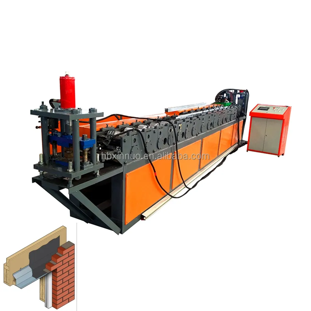 XINNUO high quality Canton Fair Roll Forming Machine for Shutter Door Guide Rails Rolling Shutter Machine with Sealed Rubber