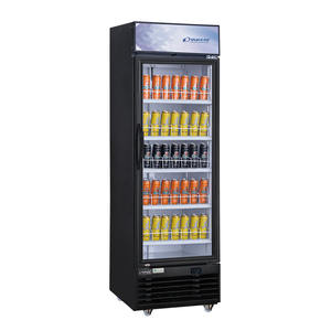 Refroidisseurs à toit droit noir affichage de boissons réfrigérateur vitrine refroidisseur porte en verre coulissante <span class=keywords><strong>congélateur</strong></span> boisson froide réfrigérateur pour supermarché - Product Image 5