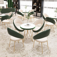 Ensemble table et chaises pour salon de café, banquette, mobilier de restauration pour pâtisserie, canapé de réception et de négociation, livraison rapide