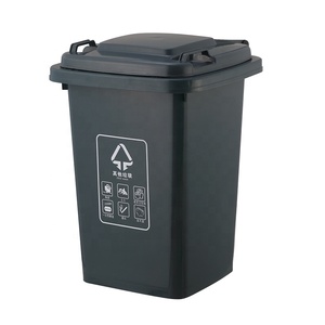 Portable 13 Gallon Public Luxury Outdoor Waste Bins Trash Can Recycling Bin For Refuse Classification Recycling