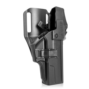 Universele tactische holster van polymeer voor Sp2022, met twee-in-één riemclip, OWB, rechtshandig, Guangdong, beenhouder, niveau 3 - Product Image 5