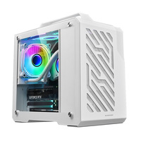 Boîtier d'ordinateur compact portable en alliage d'aluminium PlayJia, tour moyenne, ITX/MATX, fenêtre latérale, refroidissement par eau, mini-ordinateur de bureau