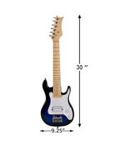 Children Electric Guitar Maple Neck Solid Wood Top Beginner-Friendly 30in Musical Instrument