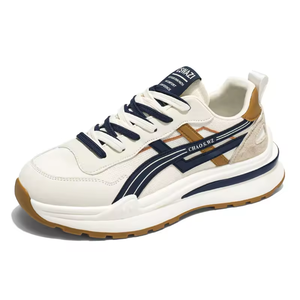 รองเท้าวิ่งผู้ชายรุ่นใหม่ปี 2025 น้ำหนักเบา ดีไซน์ทันสมัย เหมาะสำหรับวัยรุ่น รองเท้าลำลองเดินเล่น รองเท้าสเก็ตบอร์ดเสริมส้น รองเท้าพื้นเรียบสำหรับกิจกรรมกลางแจ้ง - Product Image 5