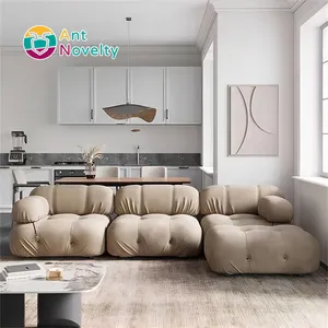 Antnovity màu tím sofa gi ng Mat chesterfield Mario Bellini Modular sofa