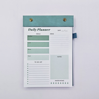 Carnet de planification quotidien portable en cuir PU, style minimaliste, pour la gestion des tâches personnelles et la prise de notes des réunions de bureau (vente en gros)
