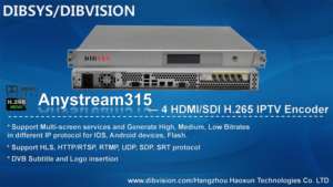 (Anystream315) Encodeur IPTV <span class=keywords><strong>HD</strong></span> SDI vers Ethernet RTMP SRT 4-en-1 MPEG4 Push+Pull, H.265 pour opérateurs télécoms et diffuseurs de stations de télévision - Product Image 2