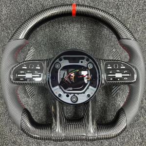 Volant de voiture en fibre de carbone pour <span class=keywords><strong>Mercedes</strong></span> benz AMG Gle Gls W219W204 W205 W211 W212 W213 W214 W215 Volant de voiture - Product Image 1