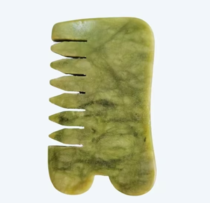 Masajeador de cabeza de jade Xiuyan para relajación del cuero cabelludo - Product Image 1