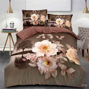Tùy Chỉnh 100% Polyester In Màu Quilt Bedding Sets <span class=keywords><strong>Bed</strong></span> Sheet Vải 3D Polyester Vải Duvet Cover <span class=keywords><strong>Comforter</strong></span> Set - Product Image 6