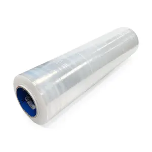 Automated Pallet Wrap Stretch Film 90 To 100 Gauge Stretch Film Black Clear