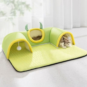 Nieuwe Lente Zomer Ademende Bijtbestendige Kat Tunnel Bed Spelen En Slapen Combo Huisdier Nest Fabriek Direct - Product Image 5