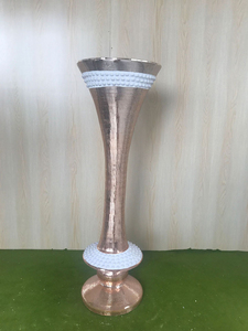 Nouveau design de mariage <span class=keywords><strong>en</strong></span> gros Grand vase décoratif <span class=keywords><strong>en</strong></span> mosaïque miroir argenté au sol contemporain - Product Image 6