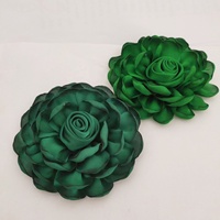 10 cm Offre Spéciale fleurs en tissu 3d design à la mode, grandes fleurs en satin pour bandeaux, jolie fleur pour la décoration