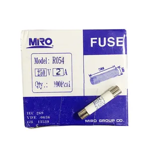 Ceramic fuse RO58 500V-0.5A1A2A3A4A5A6A size 6.3*31.5mm FUSE RO58