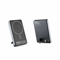 Chargeur portable magnétique sans fil 10000mAh PD20W à charge rapide avec écran LED et support pliable pour iPhone – Idéal pour les voyages