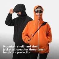 [Shan Ke] Veste bomber de montagne à capuche coupe-vent et imperméable toutes saisons en polyester pour homme, style Tmall Beto