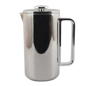 Pot à café portable, cafetière à double isolation en acier inoxydable de 1,0 L, presse française à expresso de 8 tasses - Product Image 1