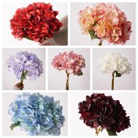 Karangan Bunga Hydrangea Belanda Buatan Sutra Berkualitas Tinggi, Kerajinan Tangan, Perlengkapan Fotografi, Dekorasi Pernikahan Natal