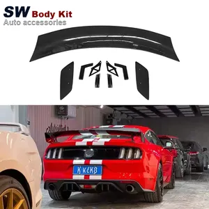 Pour Ford Mustang 2015-2021 fibre de carbone GT500 Style Track Edition Spoiler aile arrière Kit de Performance aérodynamique