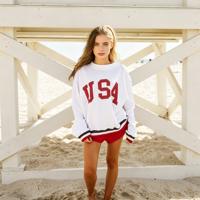 Sweat-shirt chaud à col montant pour femmes et adolescentes, modèle 2026, coupe oversize, court, à manches longues, ample, décontracté pour l'hiver