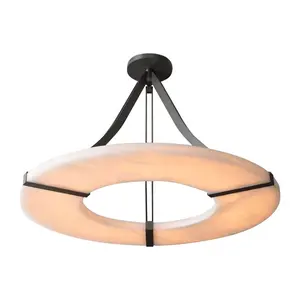 Modern In Dubai Dining Room Or Restaurant Round Pendant Light Circle Nordic Hanging Lamp For Beauty Salon Hotel Chandelier