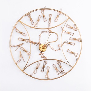 Rẻ hơn không trượt quần áo móc và thép không gỉ vớ móc áo với 20 chốt và màu sắc móc áo - Product Image 2