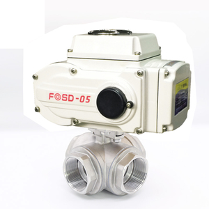 วาล์วควบคุมการไหลของน้ำแบบมอเตอร์ ขนาด 2.5 นิ้ว 2 ทาง 3 รูเกลียว BSP พร้อมแอคชูเอเตอร์ ใช้ไฟ 12V DC24V - Product Image 6