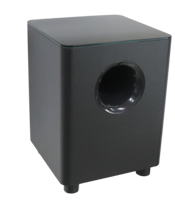 Barre de son multi-canaux en bois OEM ETISTAR à 5 haut-parleurs avec subwoofer et basses profondes pour téléviseur et systèmes home cinéma, télécommande incluse, 120W