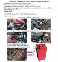 Machine de rinçage et de remplissage de système de refroidissement JLF 700 avec échange équilibré et nouvelle fonction de remplissage de liquide de refroidissement