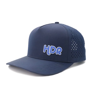Casquettes de baseball personnalisées de haute qualité, découpées au laser, respirantes, avec boucle en plastique réglable - Product Image 3