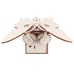 OKYN-G6514 Kit de Materiales para Experimentos Científicos, Modelo de Mariposa Biomimética Eléctrica de Madera para Armar, Manualidades - Product Image 4