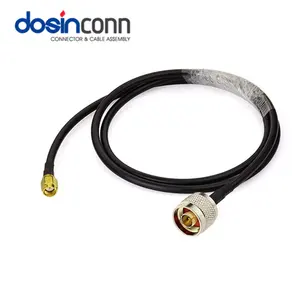 Cabo de extensão personalizado lmr400, conector macho sma para macho n