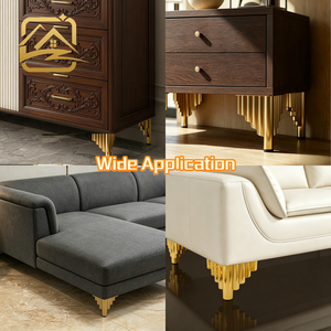 Factory Price <b>Gold</b> Mountain-shaped Metal Legs for Bracket Roombed Roomkitchen Metal <b>Sofas</b> Coated Couch Legs, <b>Sofa</b> <b>Gold</b> Leg - Product Image 4