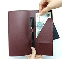 Porte-reaux de comptes en cuir PU personnalisé, pince à billets élégante, porte-menu de luxe, présentoir de chèques pour restaurant et bar