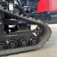 Tracteur à chenilles LAIDONG 140 CV à forte traction avec contrepoids avant/arrière et boîte de vitesses pour labour lourd et retournage de la paille