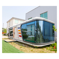 Maisons conteneurs en forme de capsule spatiale personnalisées en gros, maisons mobiles de luxe imperméables, hôtel-resort