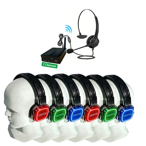 5 Transmisores RGB, Auriculares Inalámbricos Silenciosos <span class=keywords><strong>para</strong></span> Discoteca, Auriculares Inalámbricos con 5 Canales de Conmutación, de Uno a Muchos, <span class=keywords><strong>para</strong></span> Fiestas y Eventos - Product Image 2