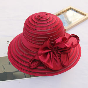 <strong>Women's</strong> Summer Organza Wide Brim Sun <strong>Hat</strong> <strong>for</strong> Outdoor Ladies' Flower <strong>Wedding</strong> and Church <strong>Hats</strong> Adult Character Style <strong>for</strong> Parties - Product Image 5