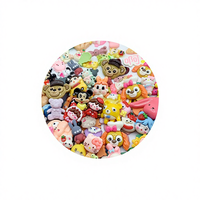 Accessoires en résine de style mixte de dessin animé écologiques les plus vendus pour les pinces à cheveux DIY, technique de trempage dans la colle, animaux de dessin animé mixtes