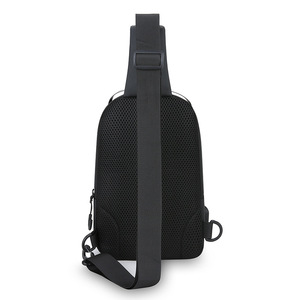 Fashion Chest <b>Bag</b> Large Capacity Wear Resistant Solid Color Men's Outdoor Sports Crossbody Shoulder <b>Bag</b> Everyday Use - Product Image 2