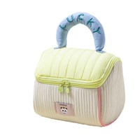Trousse de Maquillage Mignonne en Forme de Maison Grande Capacité, Sac de Toilette Portable, Organisateur de Sac à Main, Pochette de Rangement Douce en Forme de Nuage pour Voyage