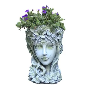 Head shaped planter flower plant pot home decor Goddess Planter Head Perfect Gift