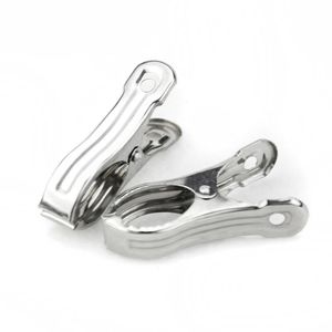 Stainless Steel Clothes Clips 5cm Windproof For Drying Blankets Underwear Pants Outdoor Use - Product Image 1
